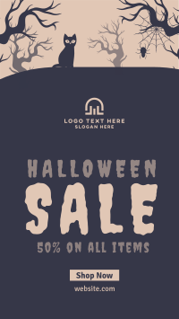 Spooky Midnight Sale Facebook story Image Preview