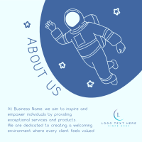 About Us Astronaut Instagram Post Design