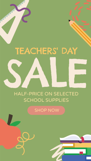 Favorite Teacher Sale Facebook story Image Preview