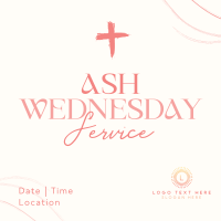 Minimalist Ash Wednesday Instagram post Image Preview