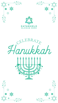 Hannukah Celebration Facebook Story Design
