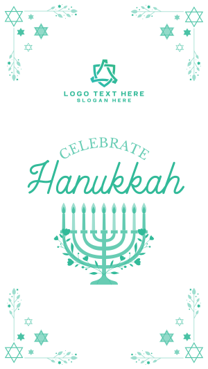 Hannukah Celebration Facebook story Image Preview