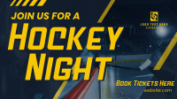 Ice Hockey Night Animation Design