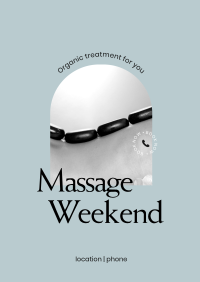 Massage Weekend Poster Design