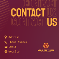 Smooth Corporate Contact Us Instagram Post Design