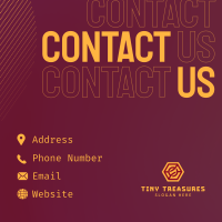 Smooth Corporate Contact Us Instagram post Image Preview