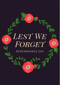 Geometric Poppy Remembrance Day Flyer | BrandCrowd Flyer Maker | BrandCrowd