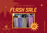Cyber Flash Sale Postcard Image Preview