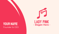 Pink Musical Spoon & Fork Business Card Image Preview