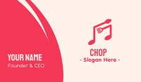 Pink Musical Spoon & Fork Business Card Image Preview