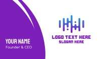 DJ Sound Wave Business Card Image Preview