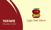 Fit Apple Nutrition Measuring Tape Business Card Image Preview