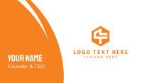 Hexagon Abstract Number 4 Business Card Preview