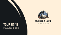 Forest Mountain Camping Tent Business Card Image Preview