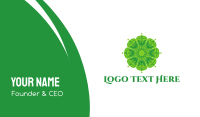 Green Mandala Business Card Image Preview
