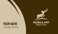Brown Wild Elk Business Card Image Preview