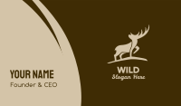 Brown Wild Elk Business Card Image Preview