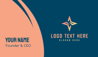 Bright Pink Star Business Card Preview