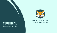 Cute Fox Mascot Business Card Design