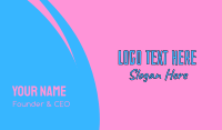 Funky Text Business Card Design