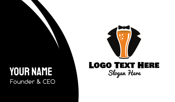 Beer Tuxedo  Business Card Design