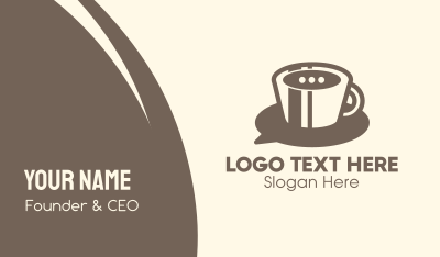 Coffee Chat Business Card Image Preview