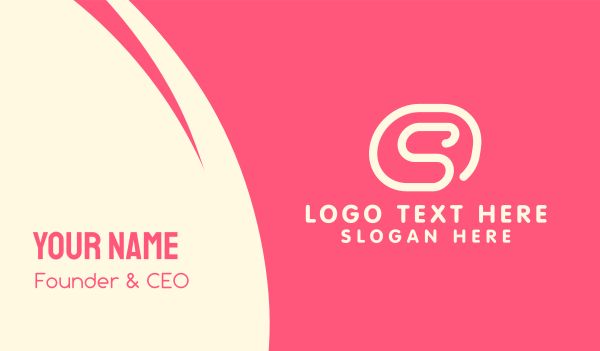 Swirly Letter S Business Card Design Image Preview