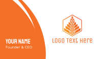 Orange Tree Polygon Business Card Image Preview
