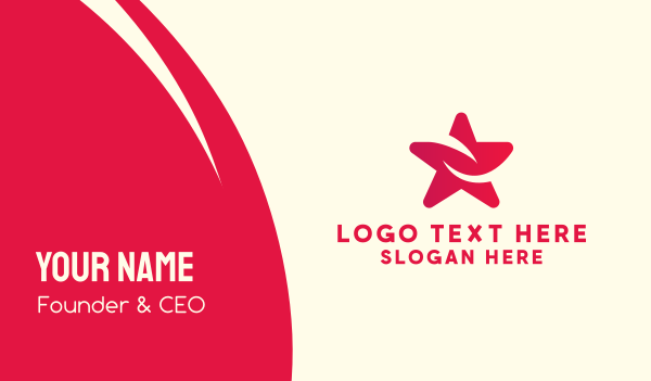 Red Star Business  Business Card Design Image Preview