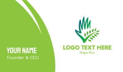 Lawn Plant Care  Business Card