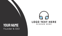 Gamer Headphones Business Card Image Preview