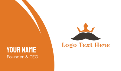 Mustache King Business Card