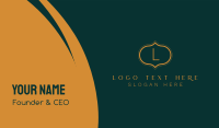Restaurant Lettermark Business Card Image Preview