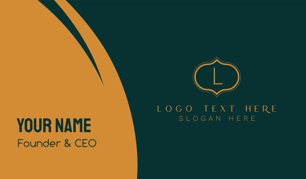Restaurant Lettermark Business Card Design Image Preview
