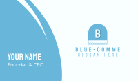 Blue Seaside Window Letter Business Card Image Preview