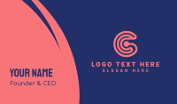Modern Tech Letter C  Business Card Design