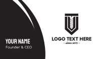Black Screw Business Card Image Preview
