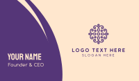 Beauty Violet Flower Business Card Preview