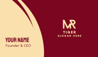Business Monogram M & R Business Card Image Preview