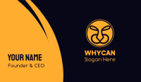 Yellow Wild Tiger  Business Card Image Preview