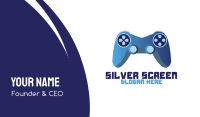 Blue Controller Gaming Business Card Image Preview