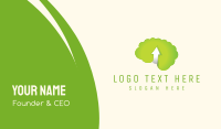 Green Brain Business Card Design