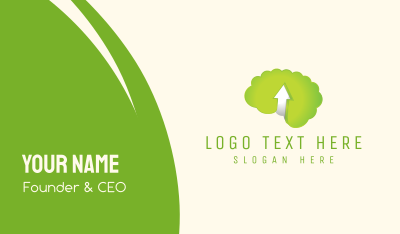 Green Brain Business Card Image Preview