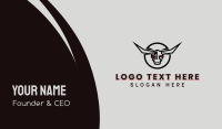 Bull Horns Mascot  Business Card Design