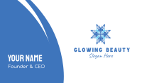 Blue Snowflake Business Card Image Preview