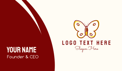 Eco Friendly Butterfly Business Card Image Preview