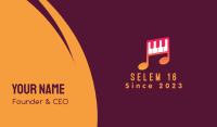Piano Melody Music School Business Card Image Preview