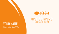 Orange Spoon Fish Business Card Image Preview