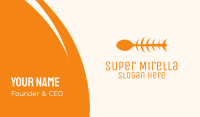 Orange Spoon Fish Business Card Image Preview