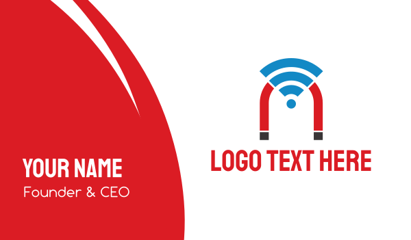 Wifi Magnet Business Card Design Image Preview
